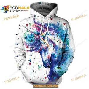 Unicorn Paint Sweatshirt 3D Hoodie