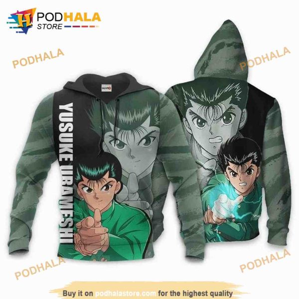 Urameshi Yusuke Anime Manga Yu Yu Hakusho 3D Hoodie