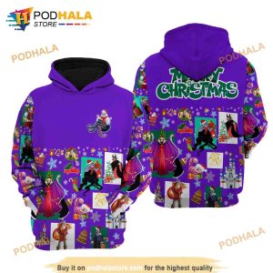 Ursula Violet Christmas Disney AOP Unisex Hoodie