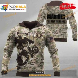 Us Marine The Few The Proud Premium Army Design Sweatshirt 3D Hoodie