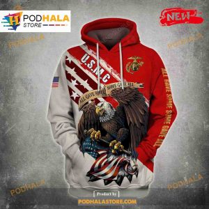 Us Marine Usmc All Gave Some Eagle Design Sweatshirt 3D Hoodie