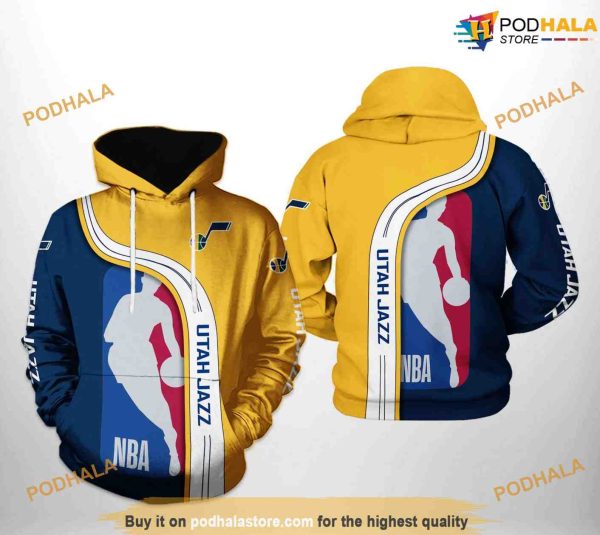 Utah Jazz NBA Team NBA Hoodie 3D