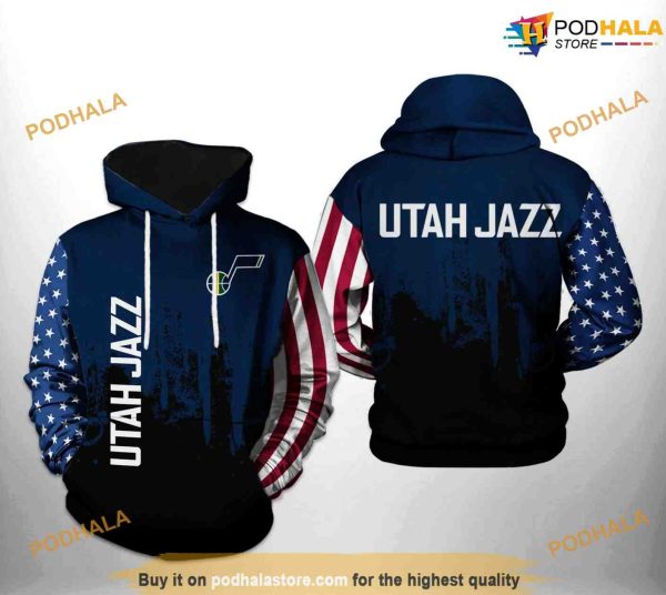 Utah Jazz NBA Team US NBA Hoodie 3D