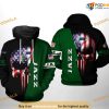 Utah Jazz NBA US Flag Skull Team NBA Hoodie 3D