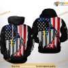 Utah Jazz NBA US Flag Team NBA Hoodie 3D