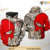 Utah Utes Camo Veteran Hunting NCAA 3D Hoodie