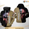 Vanderbilt Commodores US Flag Skull NCAA 3D Hoodie