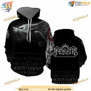 Viking Fenrir All Over Print Hoodie For Men & Women