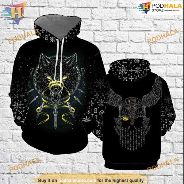 Viking Hoodie All Over Printed 3D Hoodie Sweatshirt