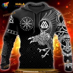 Viking Raven 3D Hoodie Sweatshirt