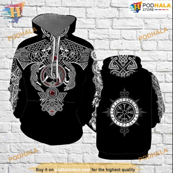 Vikings All Over Print 3D Trending Hoodie