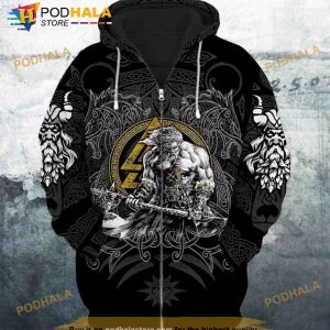 Vikling Warrior 3D Hoodie Sweatshirt