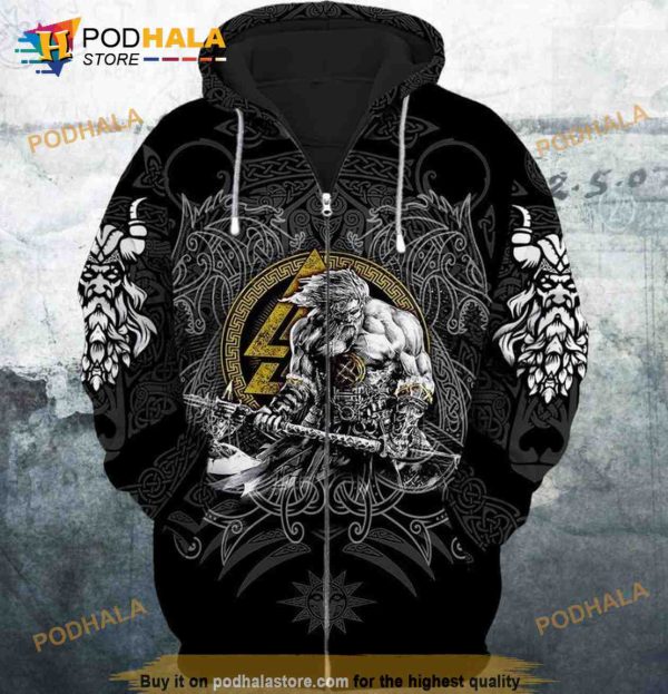 Vikling Warrior 3D Hoodie Sweatshirt