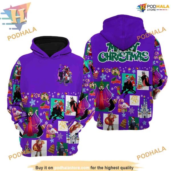 Violet Villains Disney Holiday Hoodie