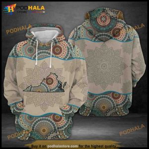 Virginia State Mandala All Over Print 3D Hoodie