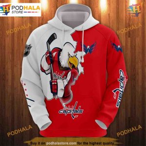 Washington Capitals 3D Hoodies cartoon graphic Sweatshirt for fan