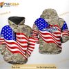 Washington Capitals NHL US FLag Camo Veteran All Over Print 3D Hoodie