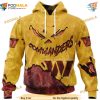 Washington Commanders 3D Hoodie devil eyes