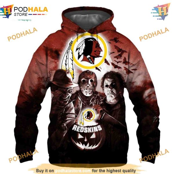 Washington Football Team 3D Hoodie Halloween Horror night