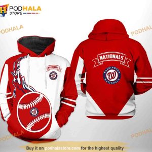 Washington Nationals MLB Classic All Over Print 3D Hoodie