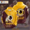 Washington Redskins 3D Team Logo NFL Hoodie 3D