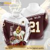 Washington Redskins All Over Print 3D Hoodie Sean Taylor 21