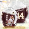 Washington Redskins John Riggins 44 All Over Print 3D Hoodie