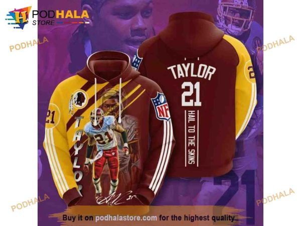 Washington Redskins Sean Taylor 21 NFL All Over Print 3D Hoodie