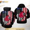 Washington State Cougars NCAA US Flag All Over Print 3D Hoodie