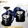 Washington Wizards NBA Skull Punisher Team All Over Print 3D Hoodie