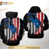 West Virginia Mountaineer NCAA US Flag All Over Print 3D Hoodie