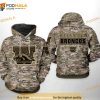 Western Michigan Broncos NCAA Camo Veteran All Over Print 3D Hoodie