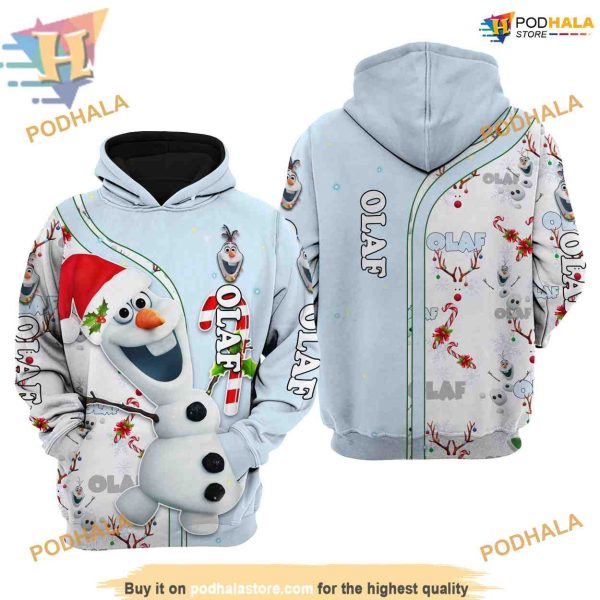 White Blue Olaf Xmas Hoodie