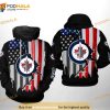 Winnipeg Jets NHL US FLag Team All Over Print 3D Hoodie