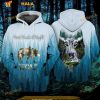 Wolf Forest Sounds At Night 3D Hoodie