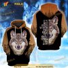 Wolf Its Not Over When You Lose Its Over When You Quit 3D Hoodie