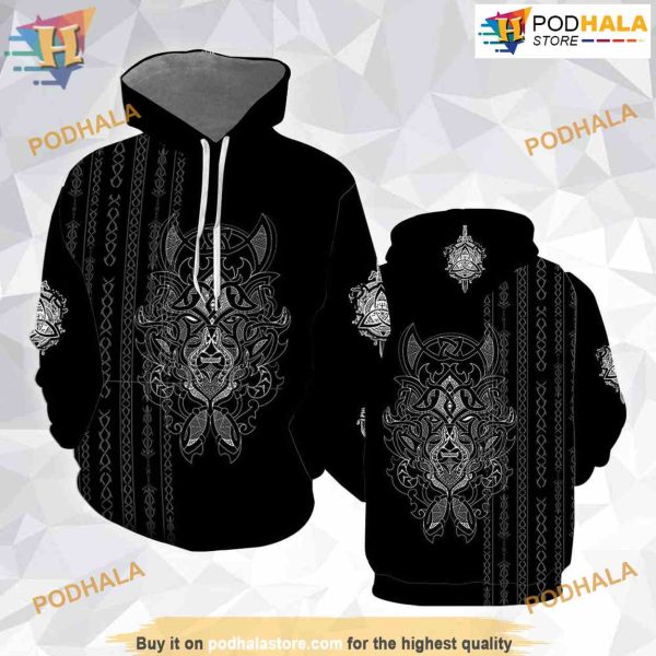 Wolf Pattern All Over Printed 3D Hoodie Sweatshirt