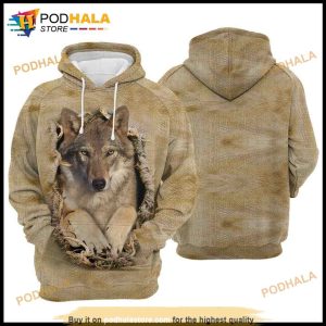 Wolf Scratch 3D Hoodie Sweatshirt