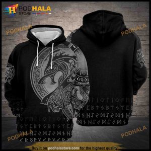 Wolf Viking 3D Hoodie Sweatshirt