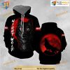 Wolf in Blood Moon All Over Printed 3D Hoodie Sweatshirt