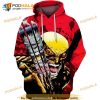 Wolverine Claw Reflections All Over Print 3D Hoodie Sweatshirt