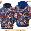 Xmas Flying Super Santa 3D Funny Christmas Hoodie Shirt Sweatshirt