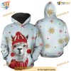 Xmas Llama Cute Pattern Light Blue Funny Christmas Hoodie Shirt Sweatshirt