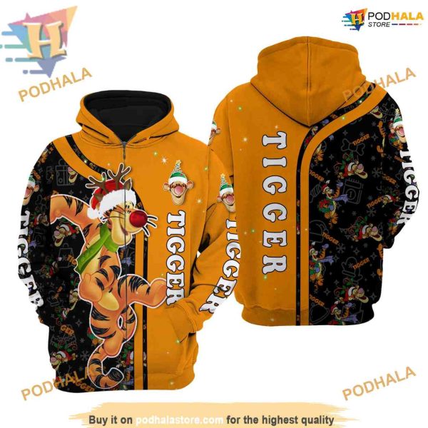 Yellow Tigger Disney Xmas Hoodie