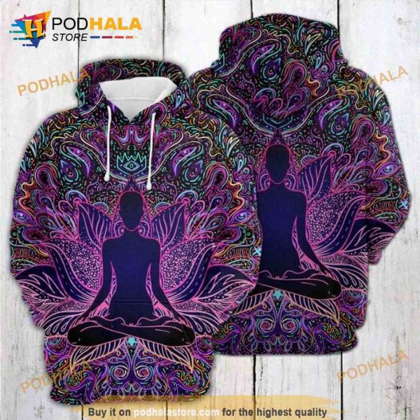 Yoga 3D Hoodie Sweatshirt