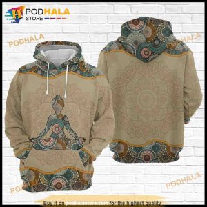 Yoga Mandala 3D Hoodie Sweatshirt