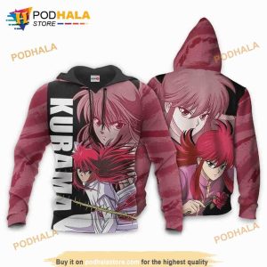 Youko Kurama Anime Manga Yu Yu Hakusho 3D Hoodie