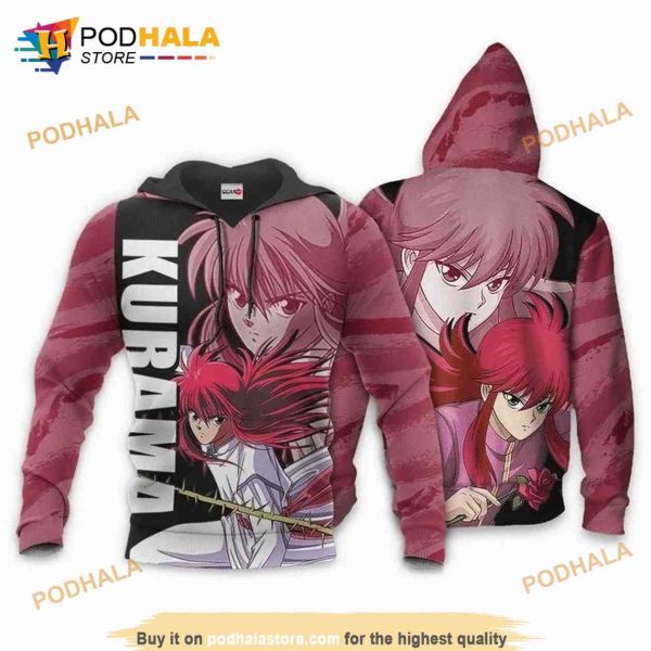 Youko Kurama Anime Manga Yu Yu Hakusho 3D Hoodie