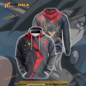 Yu Gi Oh Fudo Yusei Over Print 3D Hoodie