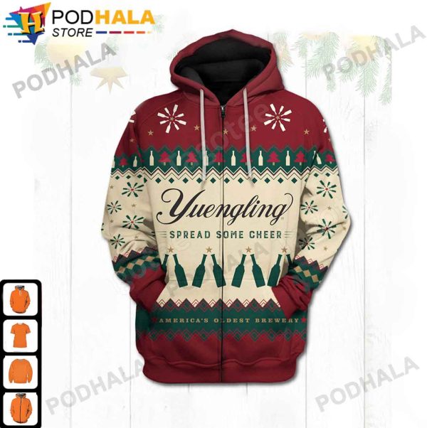 Yuengling Christmas AOP 3D Hoodie